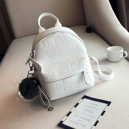 Cute Mini PU Leather Backpacks for Women and Girls