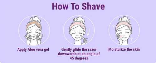 3 Pcs Disposable Facial and Eyebrow Razor Set