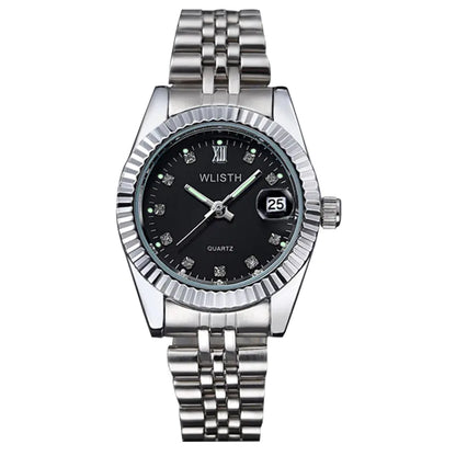 Fashionable Luminous Diamond Quartz Couple Watches