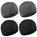 4Pcs Men Cooling Skull Cap Helmet Liner Sweat Wicking Beanie Head Wrap Bicycle Hard Hat Motorcycle Football Cycling Running Hats Caps Women