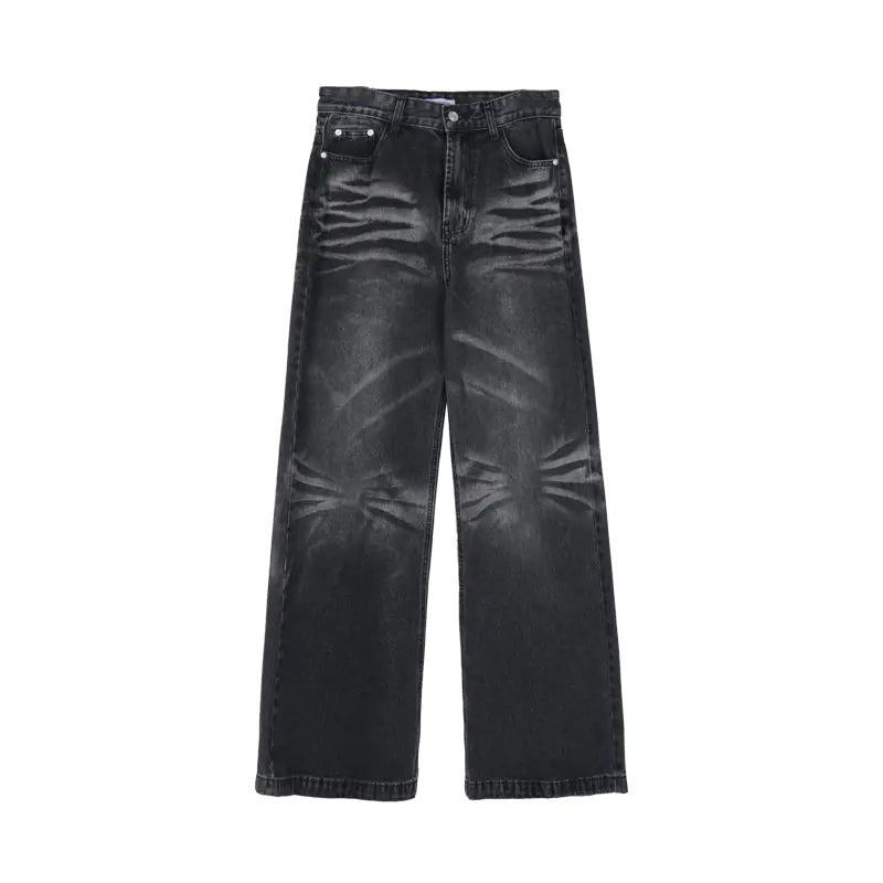 Vintage Heavyweight Straight Jeans for Casual Wear