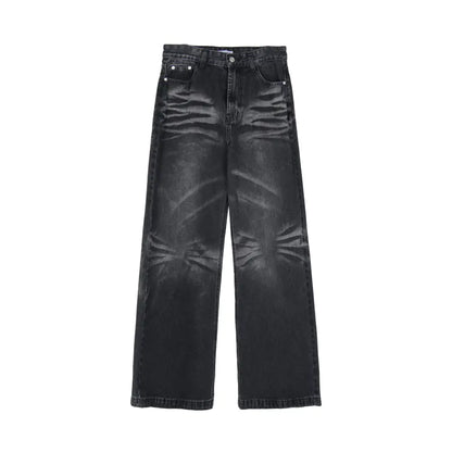 Vintage Heavyweight Straight Jeans for Casual Wear