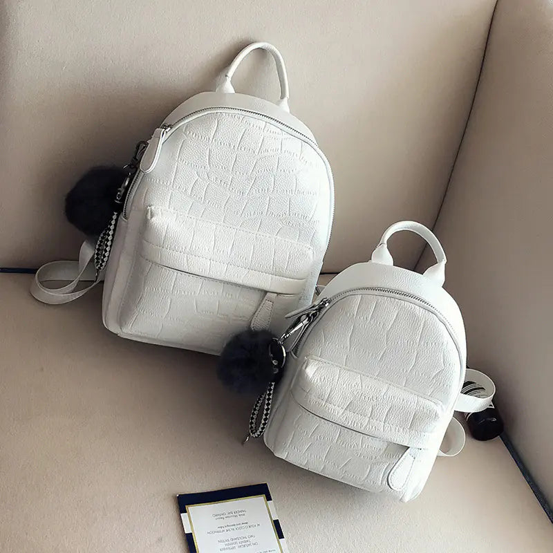 Cute Mini PU Leather Backpacks for Women and Girls