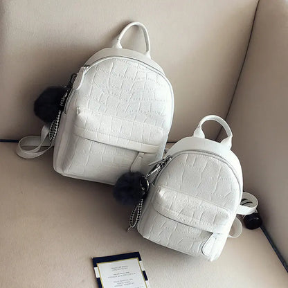 Cute Mini PU Leather Backpacks for Women and Girls