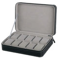 10-Slot Zipper Watch Box for Display and Storage
