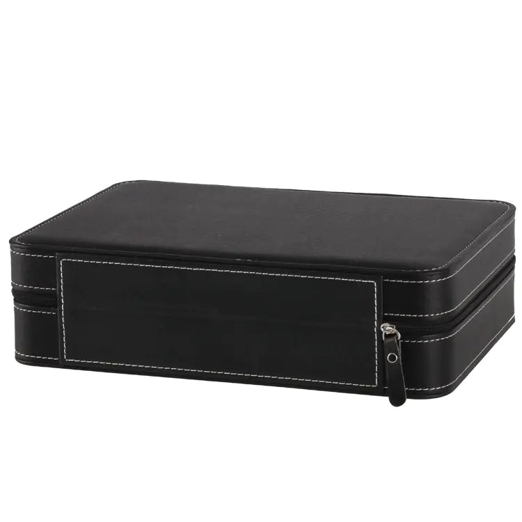 10-Slot Zipper Watch Box for Display and Storage
