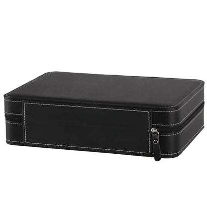 10-Slot Zipper Watch Box for Display and Storage