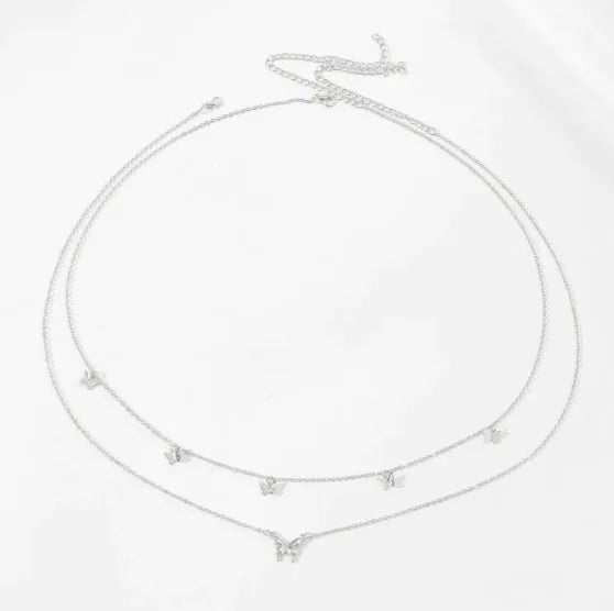 Transparent Rhinestone Waist Chain